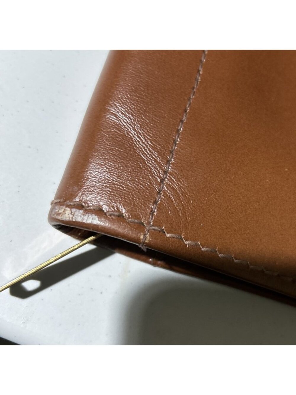 VTG Brown Top Grain Leather Folder Portfolio Document Holder Zip 15” X 11” - Picture 3 of 16